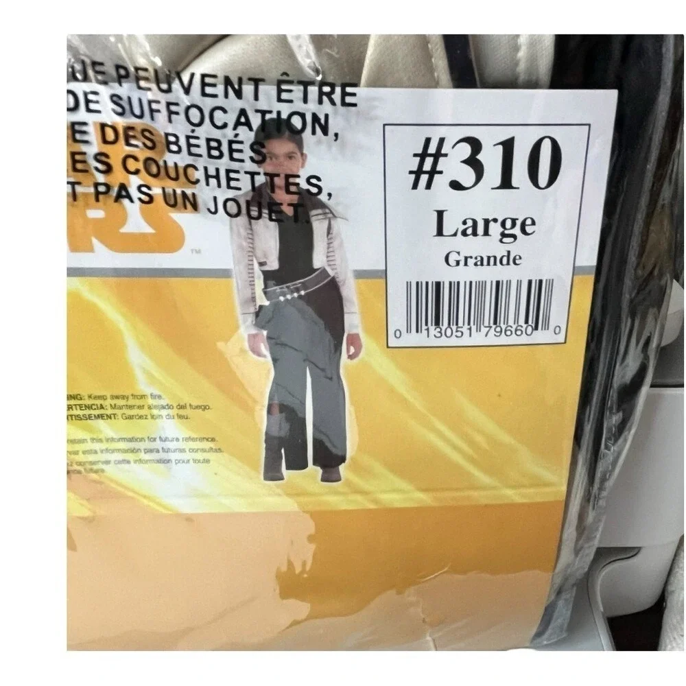 Star Wars Qi'ra Costume Child Large 12-14 Solo Movie‎ Jumpsuit Jacket Belt NEW